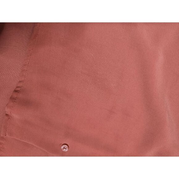 Rachel Zoe Orange Boxy Loose Button Down Shirt - Picture 8 of 11
